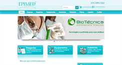 Desktop Screenshot of epimed.com.br