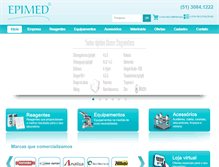 Tablet Screenshot of epimed.com.br